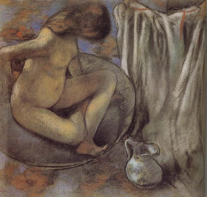 Edgar Degas the lady in the tub France oil painting art